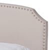 Baxton Studio Larese Beige Upholstered 2-Drawer King Size Platform Storage Bed 161-10219
